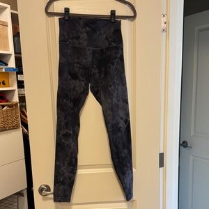 lululemon athletica Black Tie-Dye Leggings